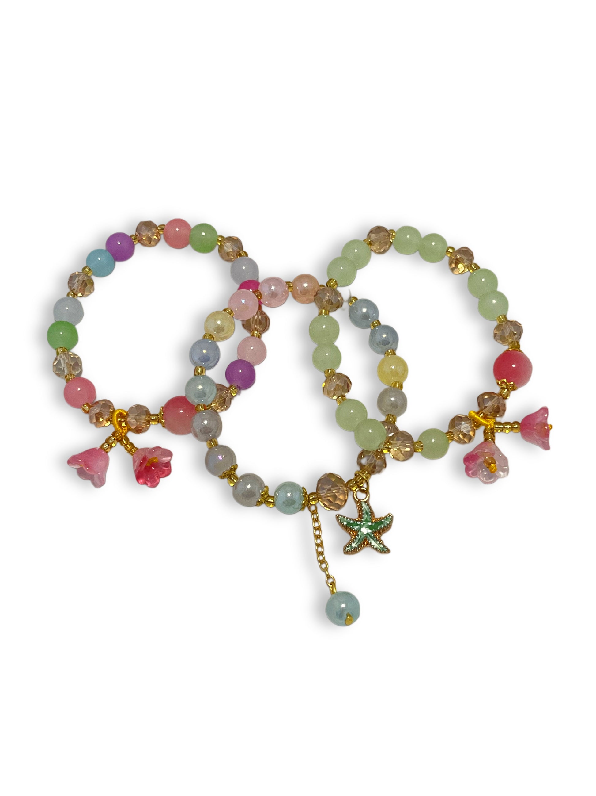 Glass Garden Bracelet Set