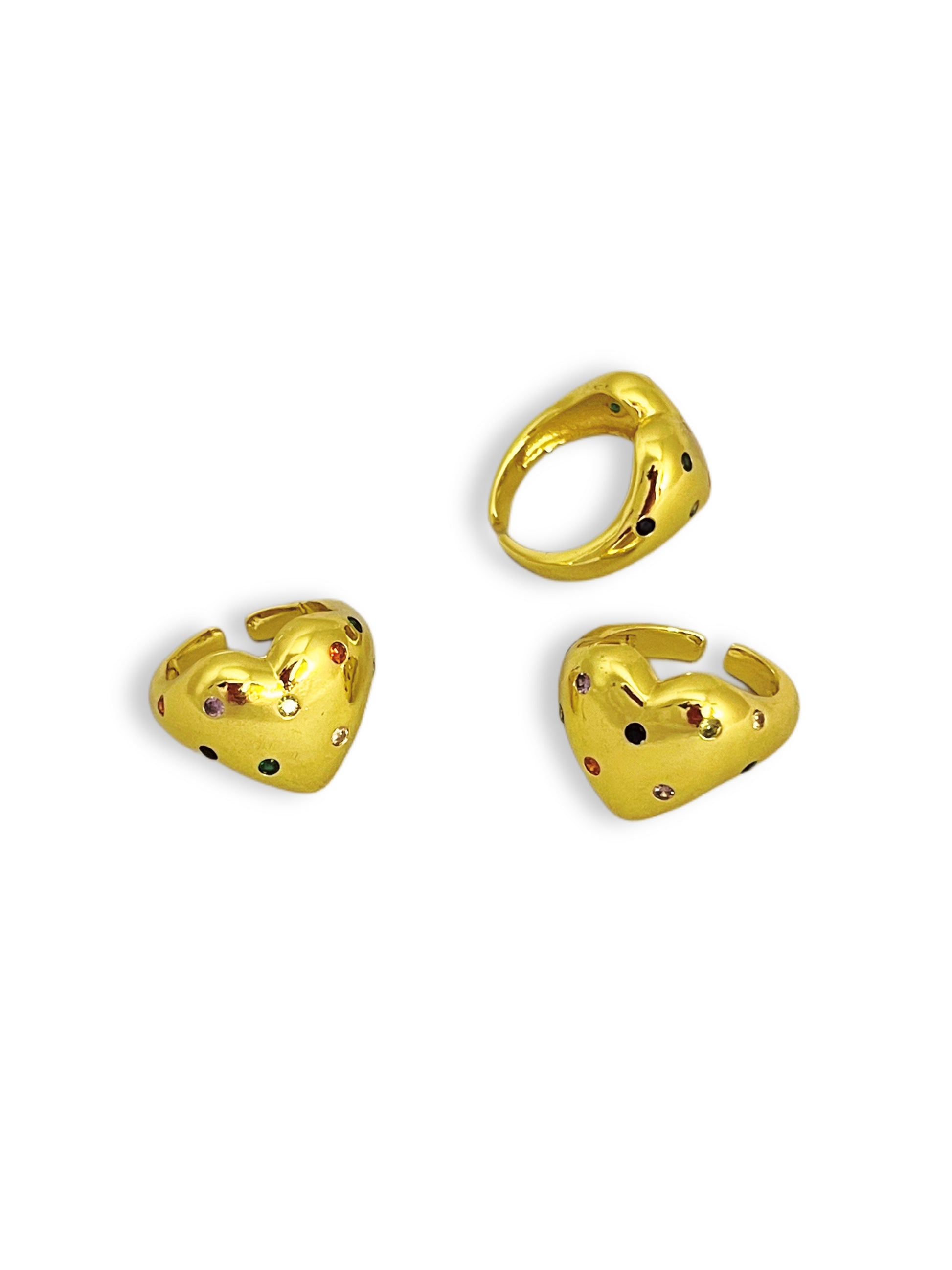 Gem Heart Ring