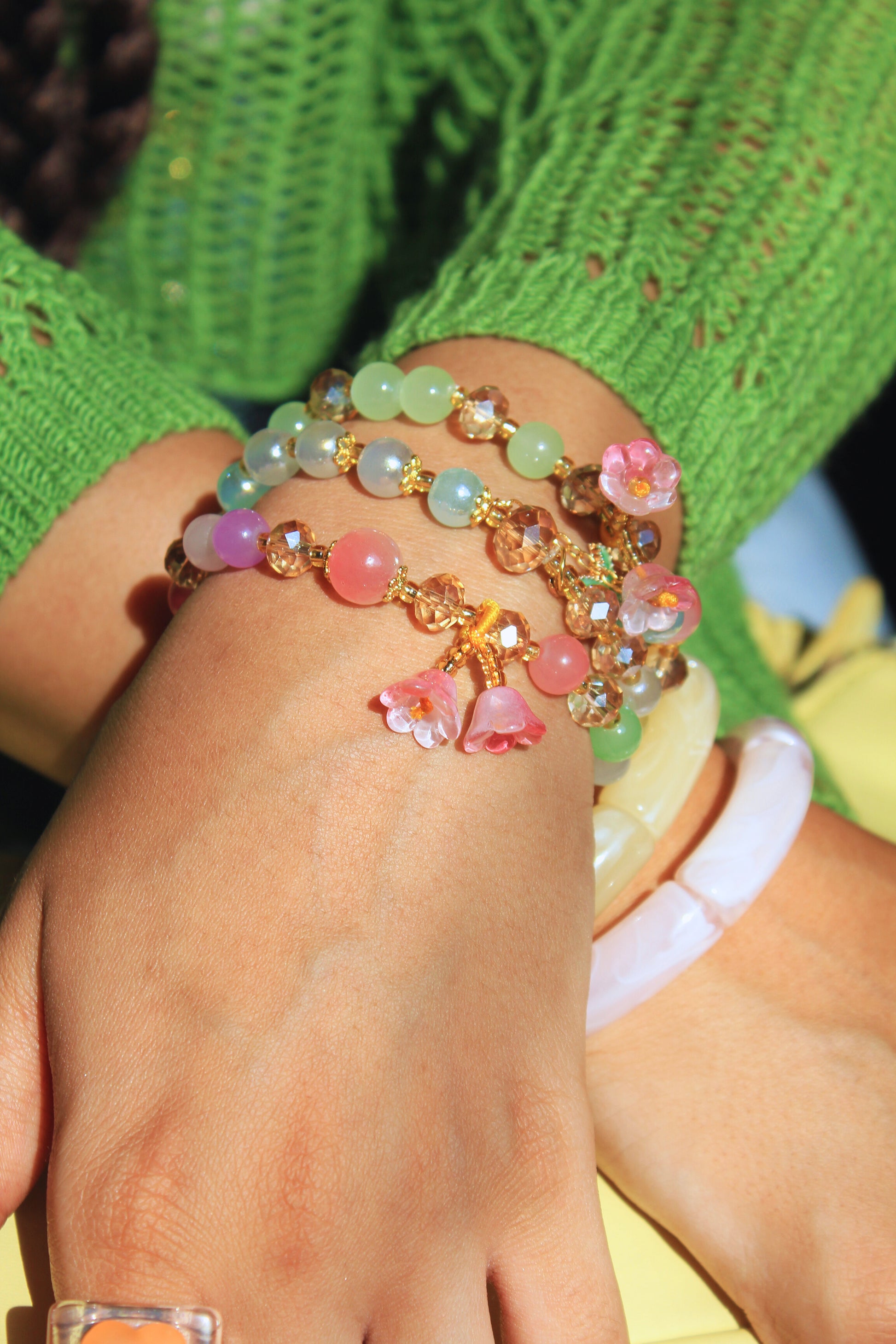 Glass Garden Bracelet Set
